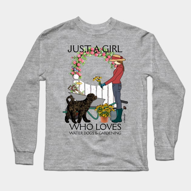 Just a Girl - Brown Retriever Long Sleeve T-Shirt by avondalealley